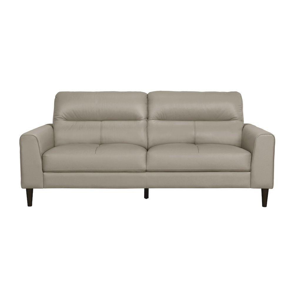 Lewes Leather Sofa In Latte