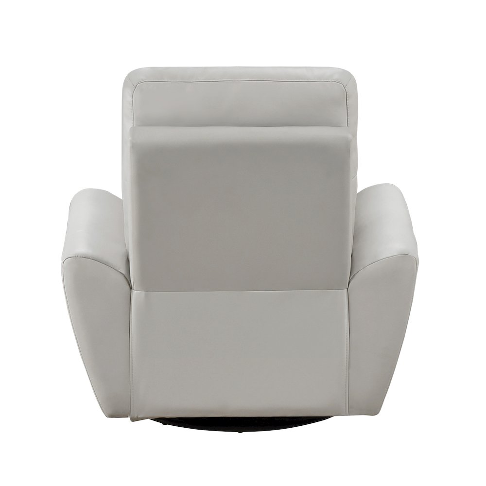 Essex Leather Swivel Glider Chair In