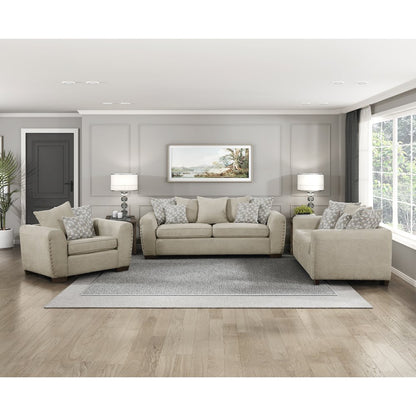 Hume Chenille Sofa In Light Brown