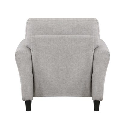 Sand Color Upholstered Arm Chair, Elegant Accent Chair for Living Room Spaces