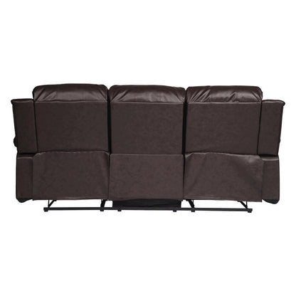 Brown Leather Recliner Sofa, Elegant Sofa Recliner for Living Rooms