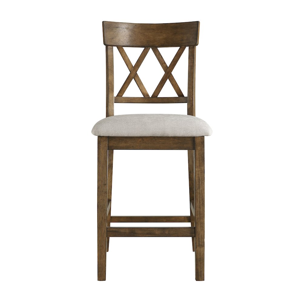 Balin Textured Counter Height Dining Chair, set of 2 in Gray