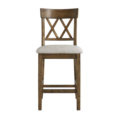 Balin Textured Counter Height Dining Chair, set of 2 in Gray