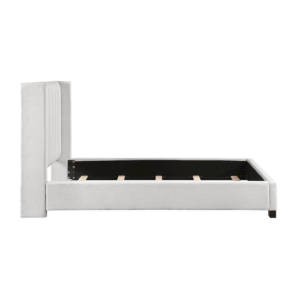 Emerson Textured Full Bed in a Box in Beige