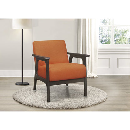 Ocala Textured Accent Chair in Orange