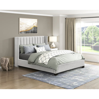 Emerson Textured Queen Bed in a Box in Beige