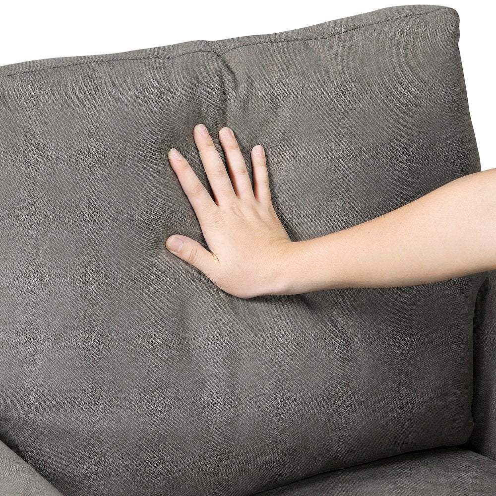 Aliana Textured Sofa in Chocolate