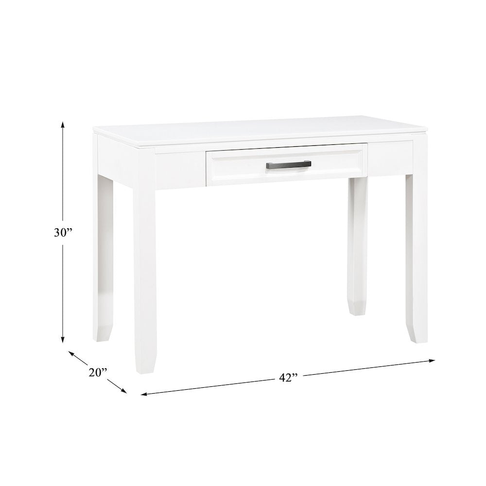 Garretson Acacia Writing Desk in White