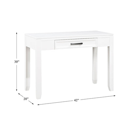 Garretson Acacia Writing Desk in White