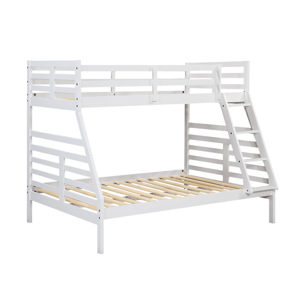Darden Pine Twin/Full Bunk Bed in White