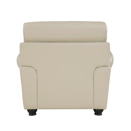 Foxborough Leather Arm Chair In Cream