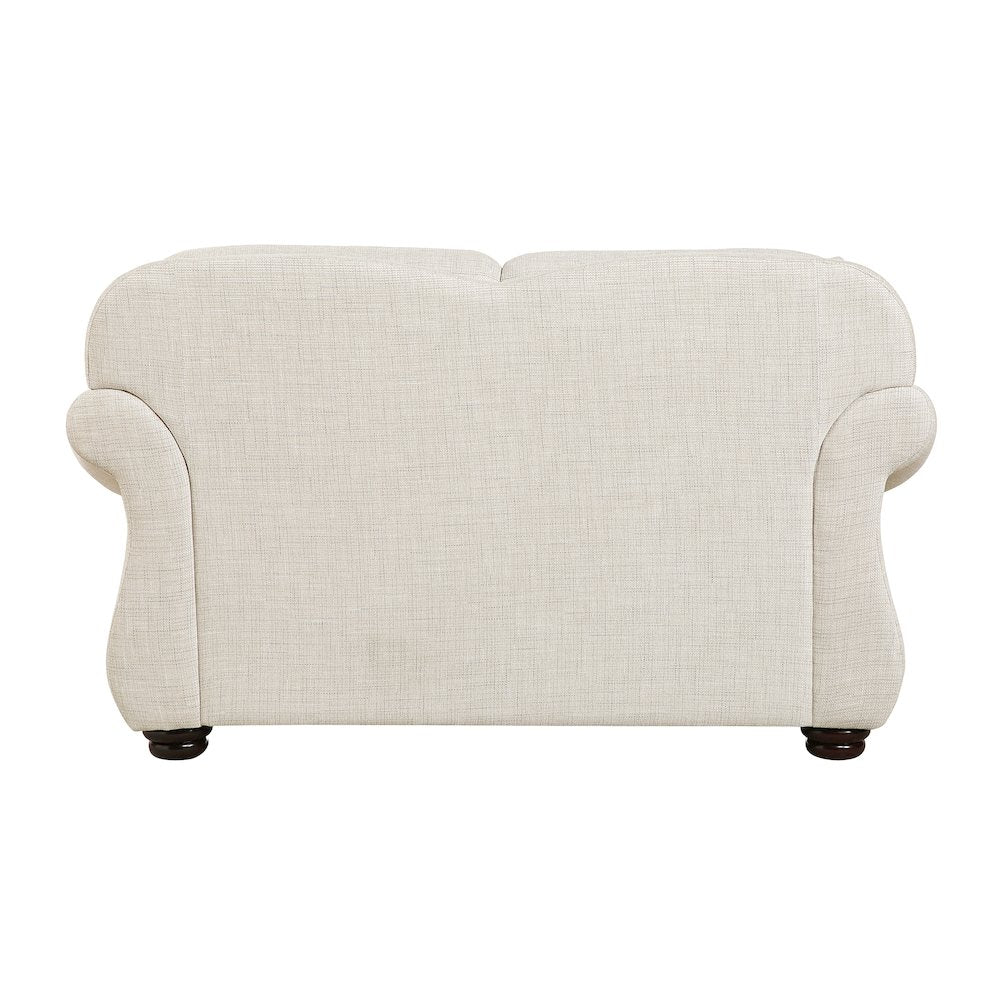 Lexicon Attleboro Textured Love Seat in Beige