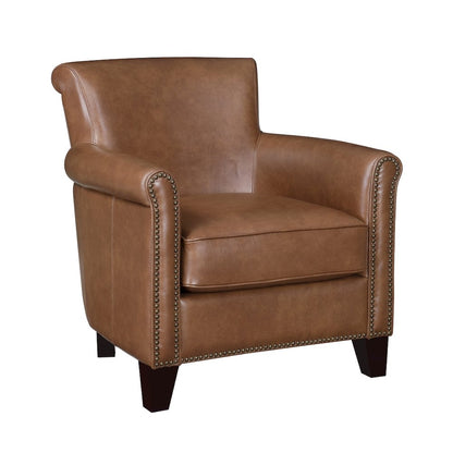 Lexicon Braintree Leather Accent chair in Brown