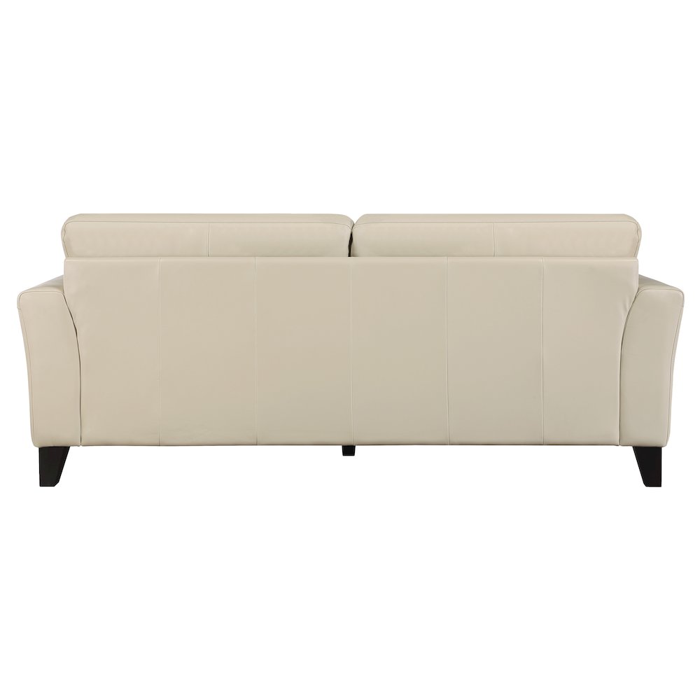 Thierry Leather Sofa In Cream