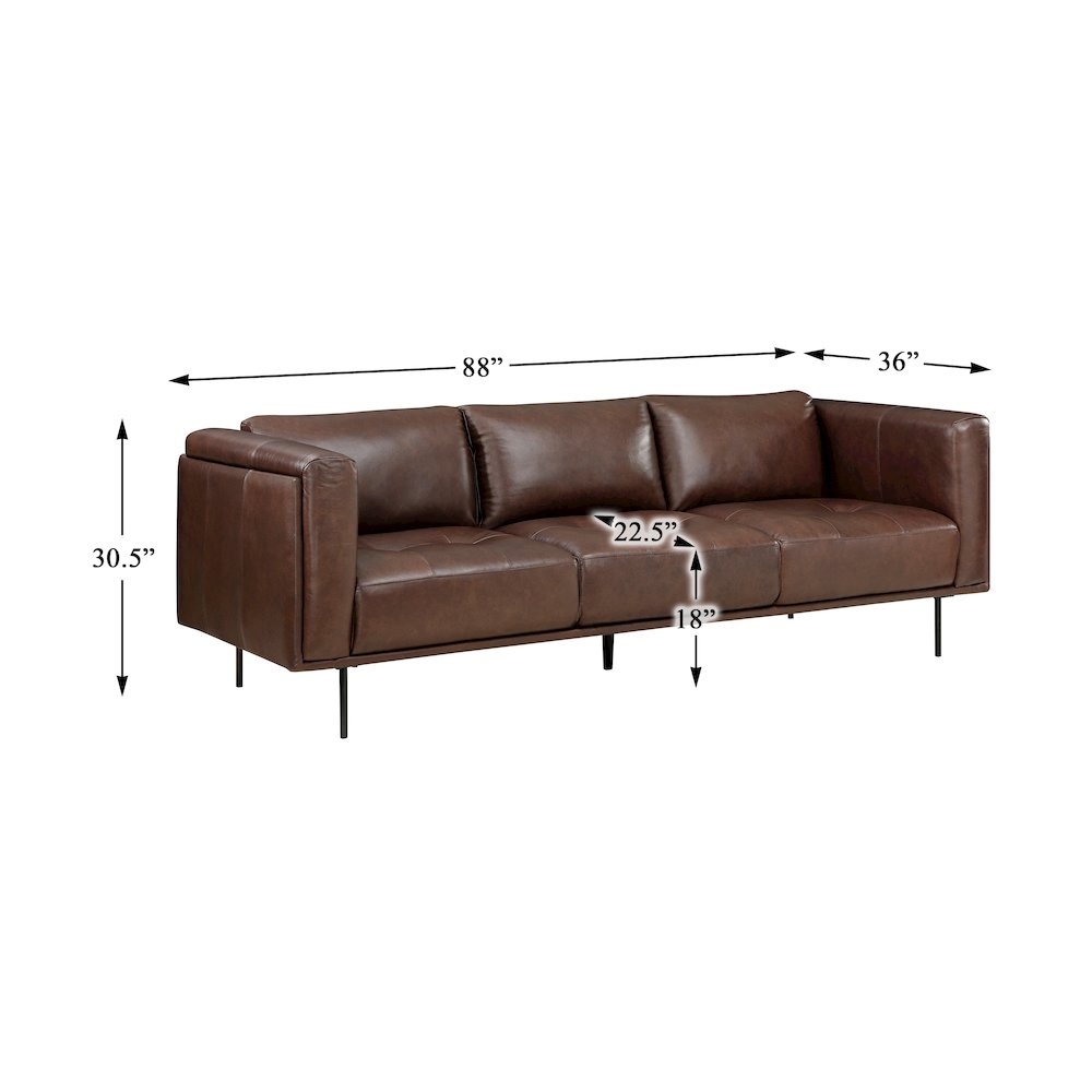 Soren leather sofa