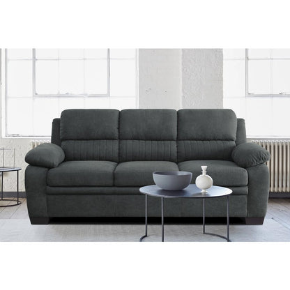 Holleman Textured Fabric Sofa In Dark Gray