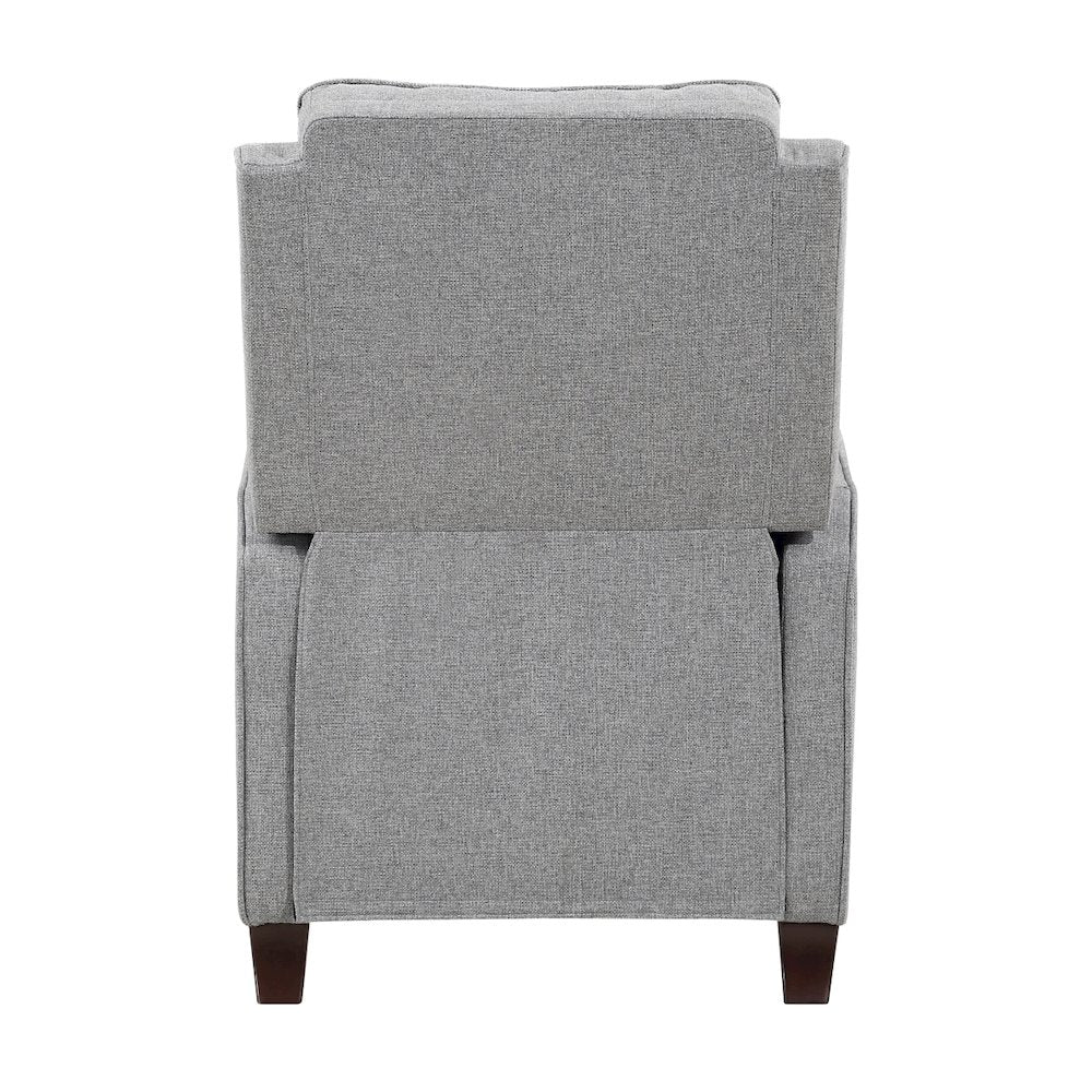 Lexicon Loveland Textured Push back Recliner in Gray