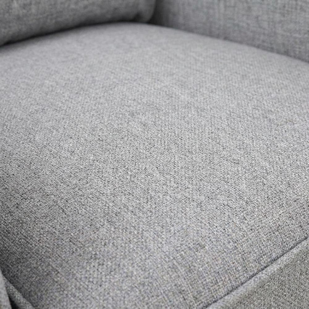 Textured Pushback Manual Recliner Chair for Living Room or Bedroom, Gray