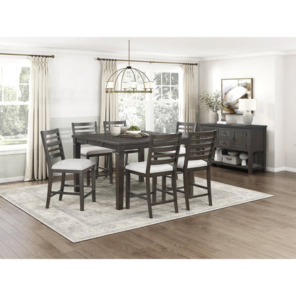 Victoria Asian Hardwood Counter Height Chair, Set of 2 in Dark Espresso
