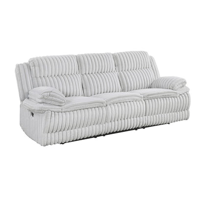 Lexicon Goodland Corduroy Double Reclining Sofa in Gray