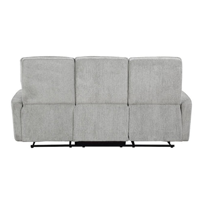 Lyndon Chenille Double Reclining Sofa In Gray