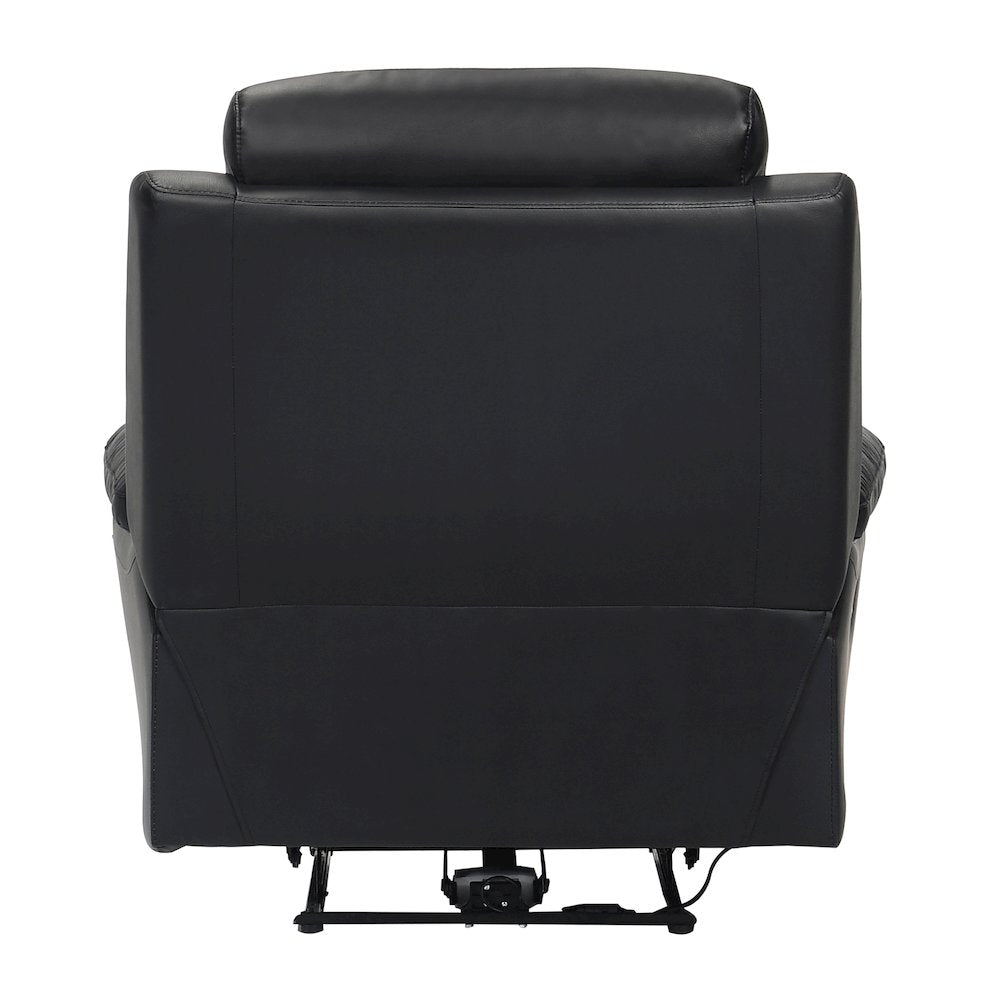 Hancock Leather Power Reclining Chair In Black