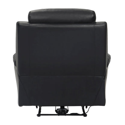 Hancock Leather Power Reclining Chair In Black