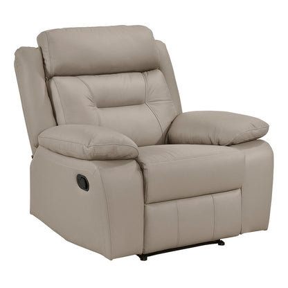 Laconia Leather Reclining Chair In Latte