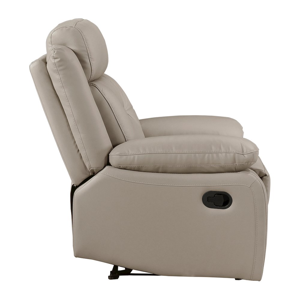 Laconia Leather Reclining Chair In Latte