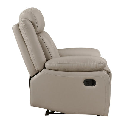 Laconia Leather Reclining Chair In Latte