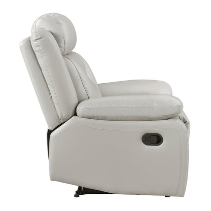 Yates Microfiber Reclining Chair In Dark Gray