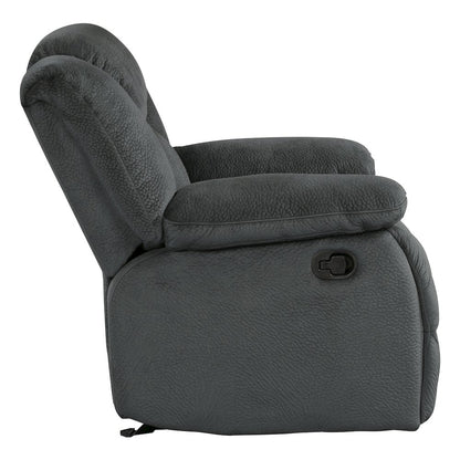 Laurelton Microfiber Glider Reclining Chair In Chocolate