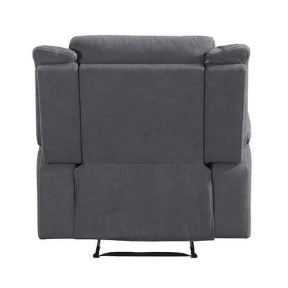 Dean Microfiber Reclining Chair In Gray