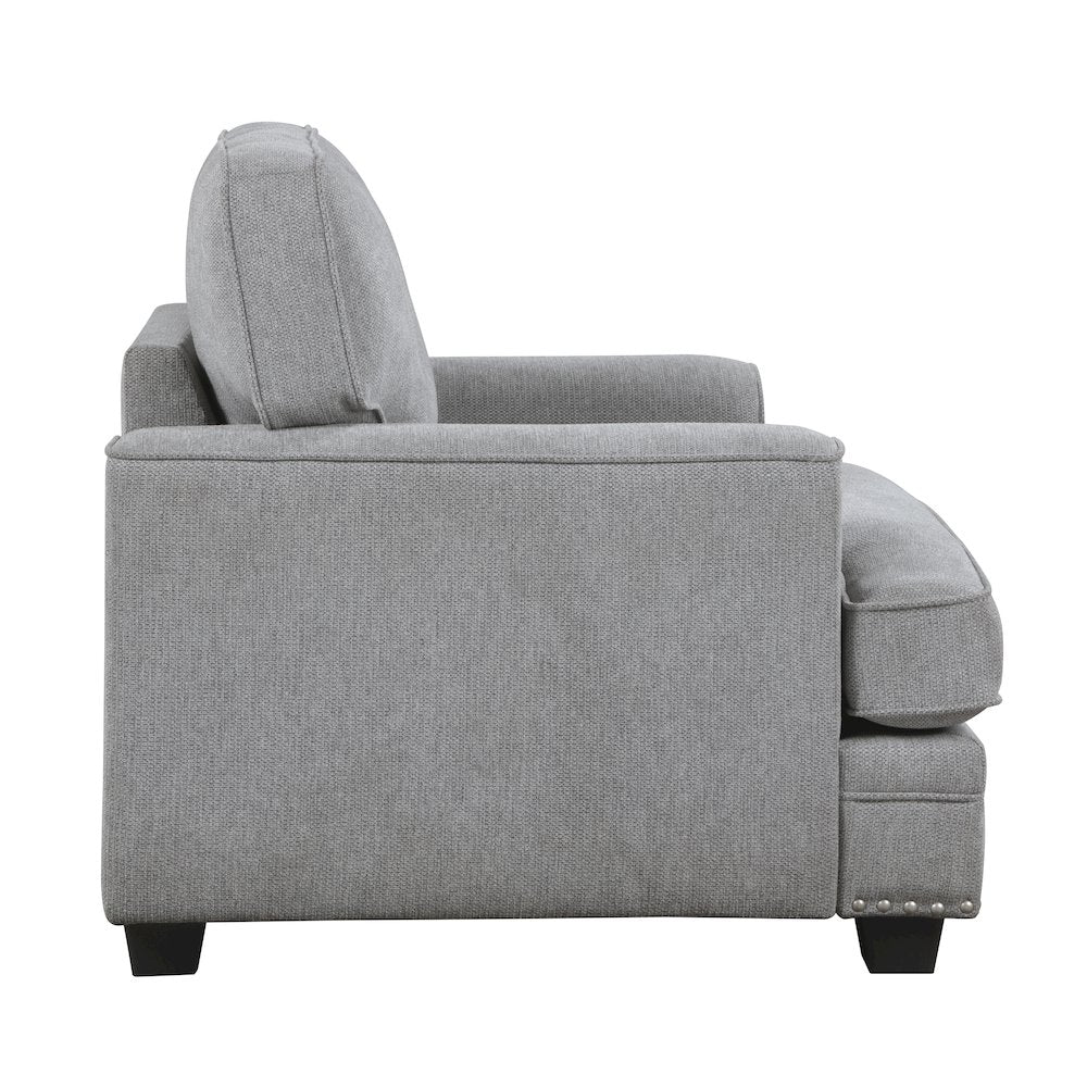 Lexicon Bradford Chenille Chair in Gray