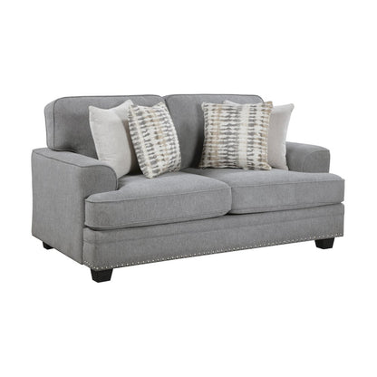 Lexicon Bradford Chenille Love Seat in Gray