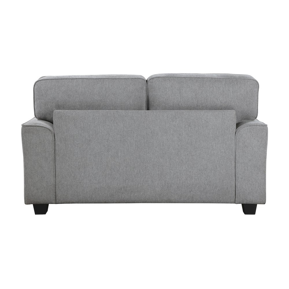 Lexicon Bradford Chenille Love Seat in Gray