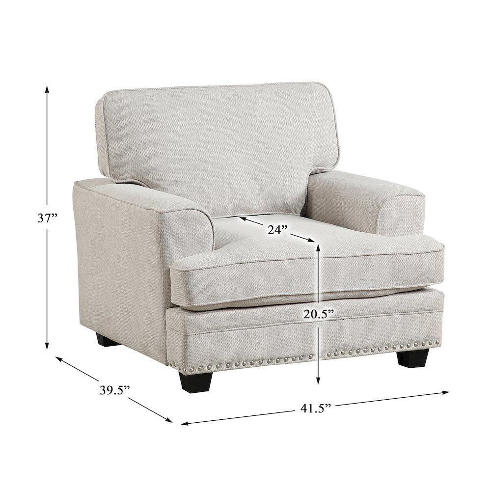 Lexicon Bradford Chenille Chair in Sand