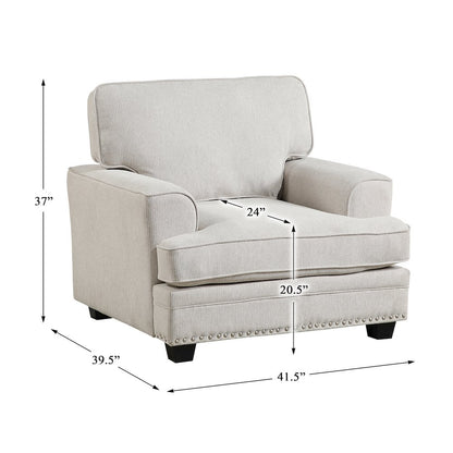 Lexicon Bradford Chenille Chair in Sand