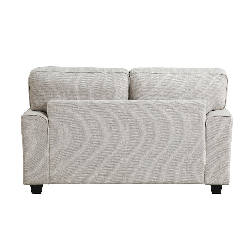 Lexicon Bradford Chenille Love Seat in Sand