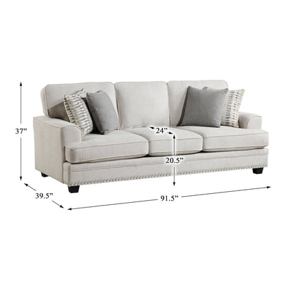 Lexicon Bradford Chenille Sofa in Sand