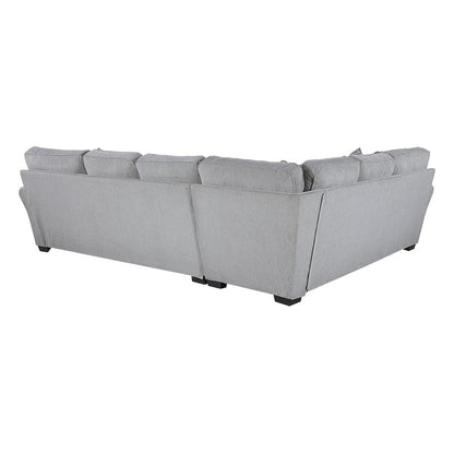 Lexicon Kieran Chenille 2-Piece Reversible Sectional in Gray
