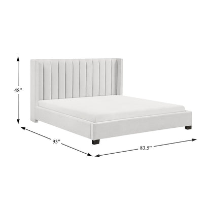 Emerson Textured California King Bed in a Box in Beige