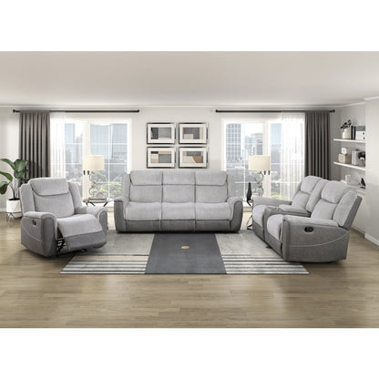 Lexicon Harriette Chenille Reclining Chair in Gray