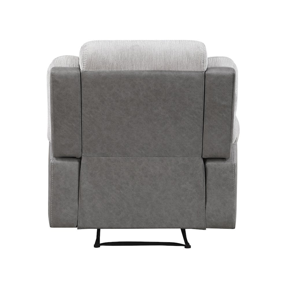 Lexicon Harriette Chenille Reclining Chair in Gray