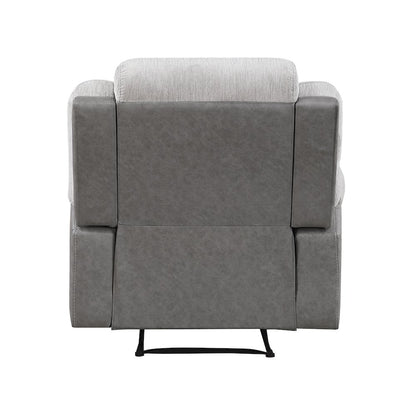 Lexicon Harriette Chenille Reclining Chair in Gray