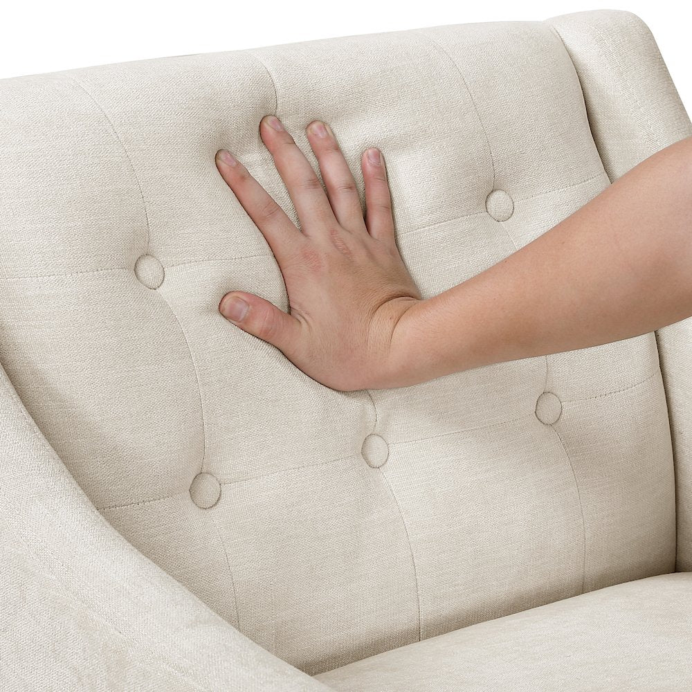 Knox Textured Accent Chair in Beige