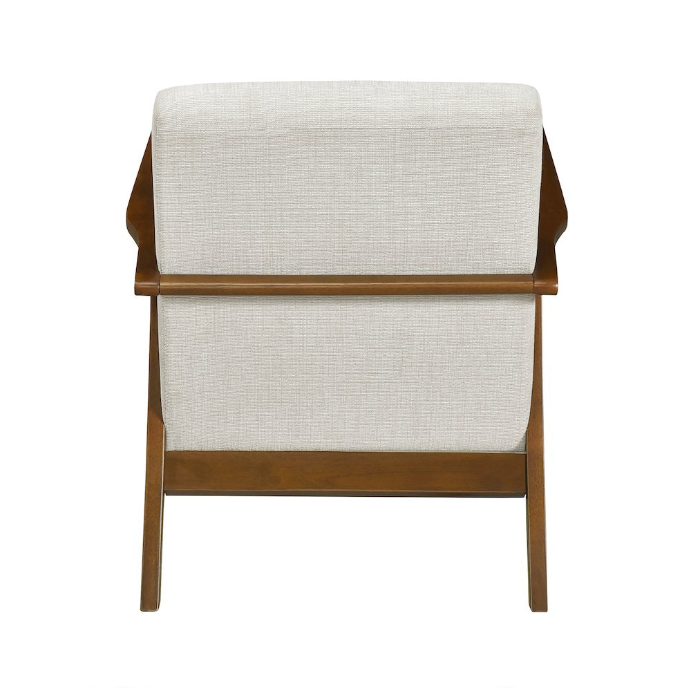 Arden Chenille Accent Chair in Beige