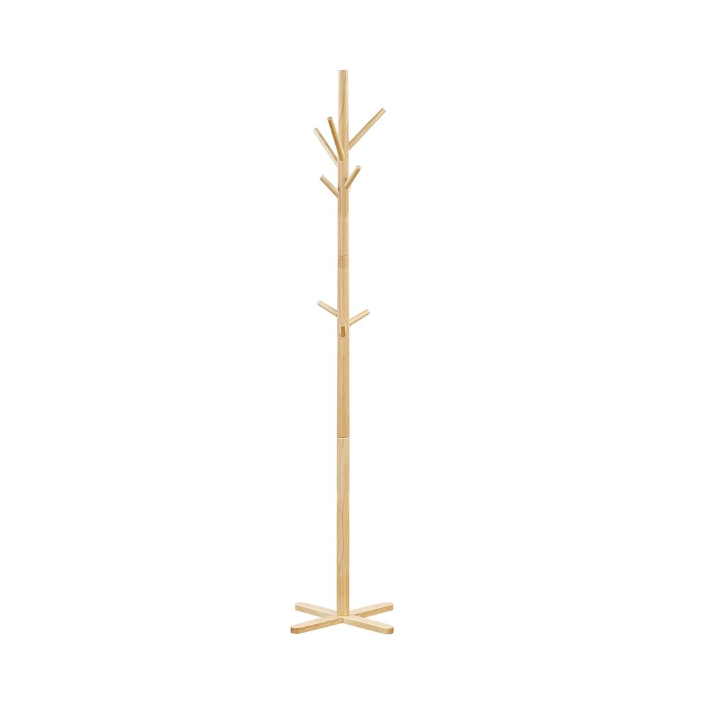 Jack Rubberwood Coat Rack in Natural