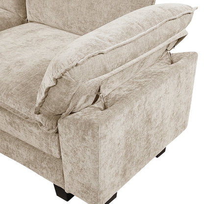 Dublin Chenille Sofa in Taupe