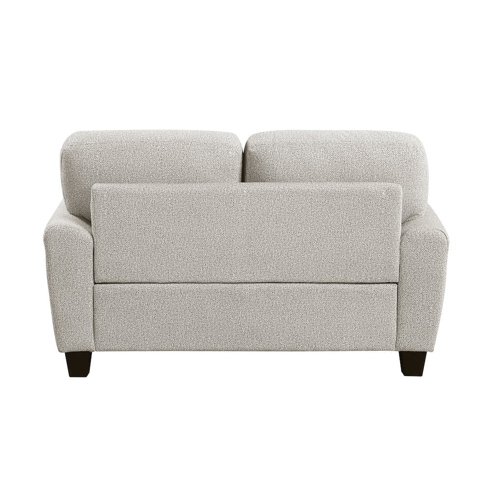 Lemond Chenille Love Seat in Gray